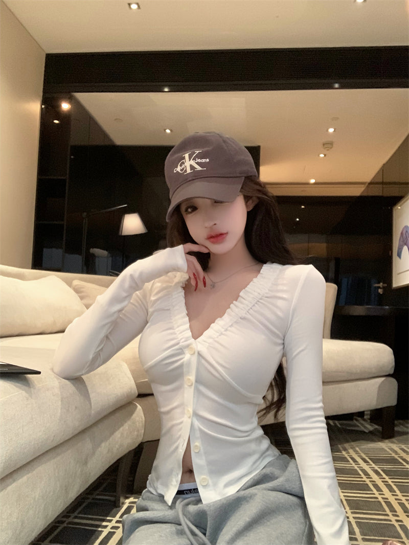 百搭V領百搭打底衫