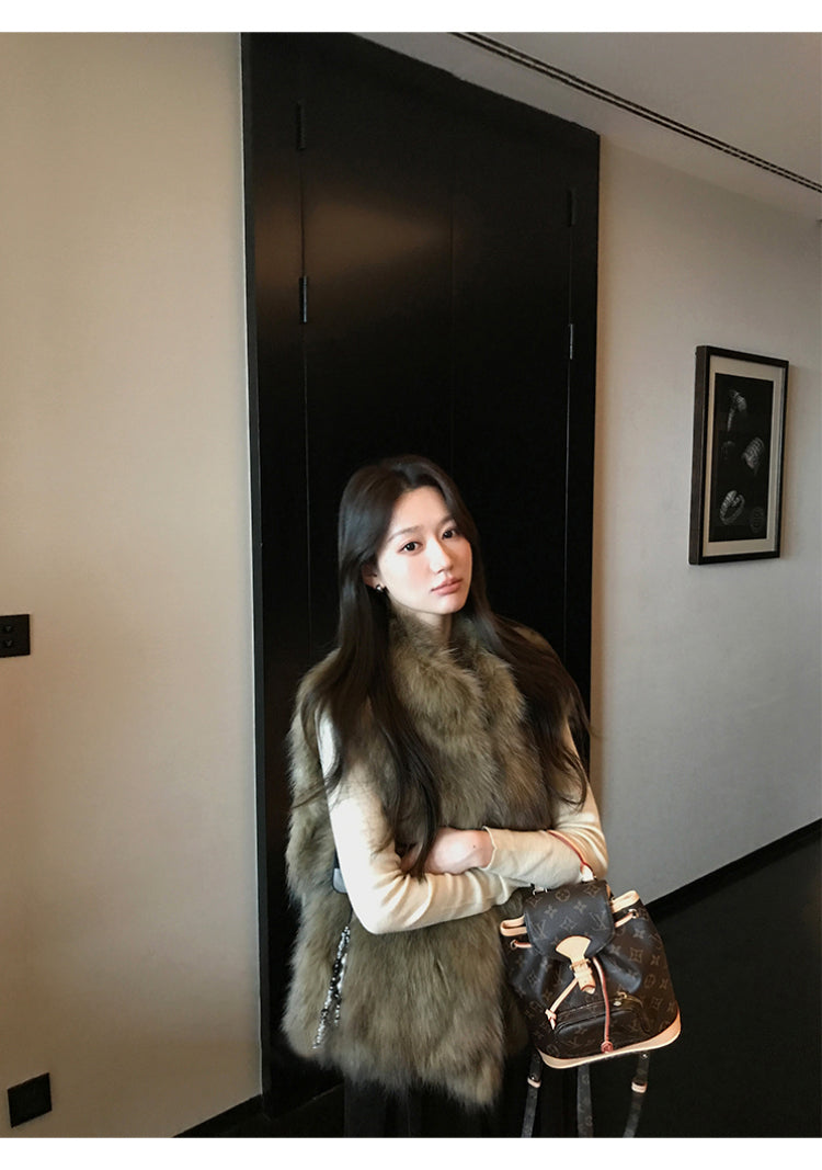 質感毛毛背心