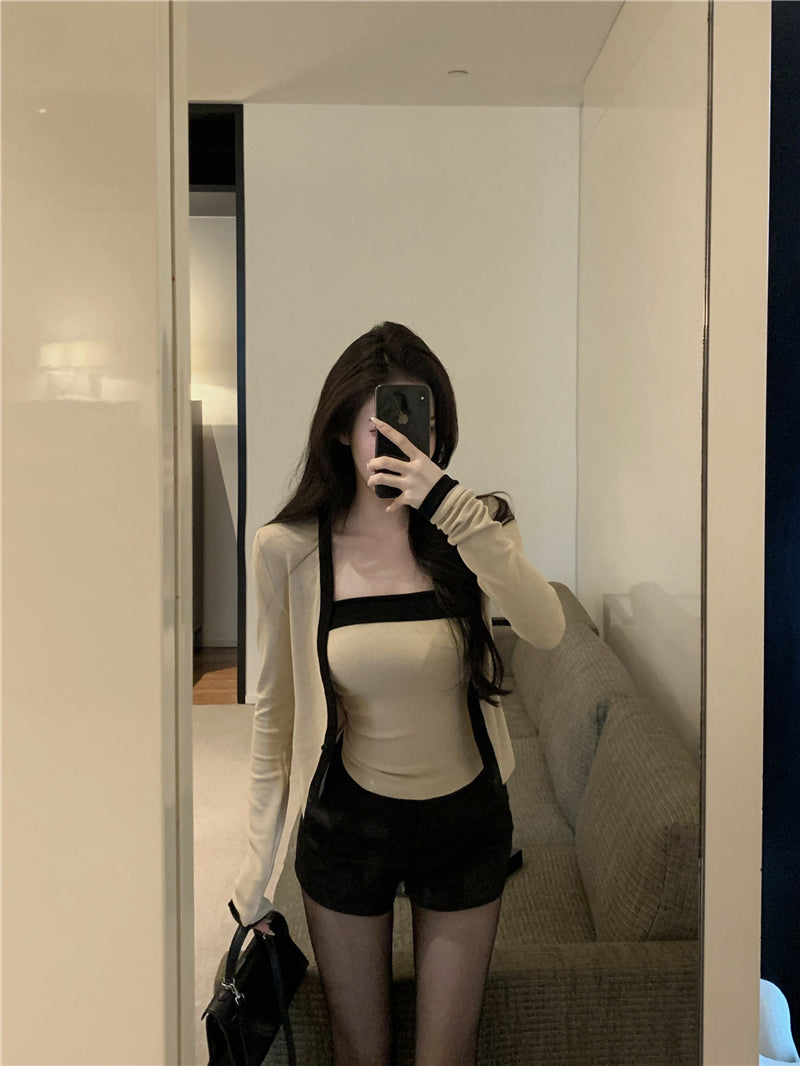 抹胸修身氣質純欲性感兩件套