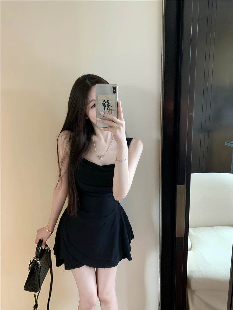 日常氣質簡約修身s型不規則套裝