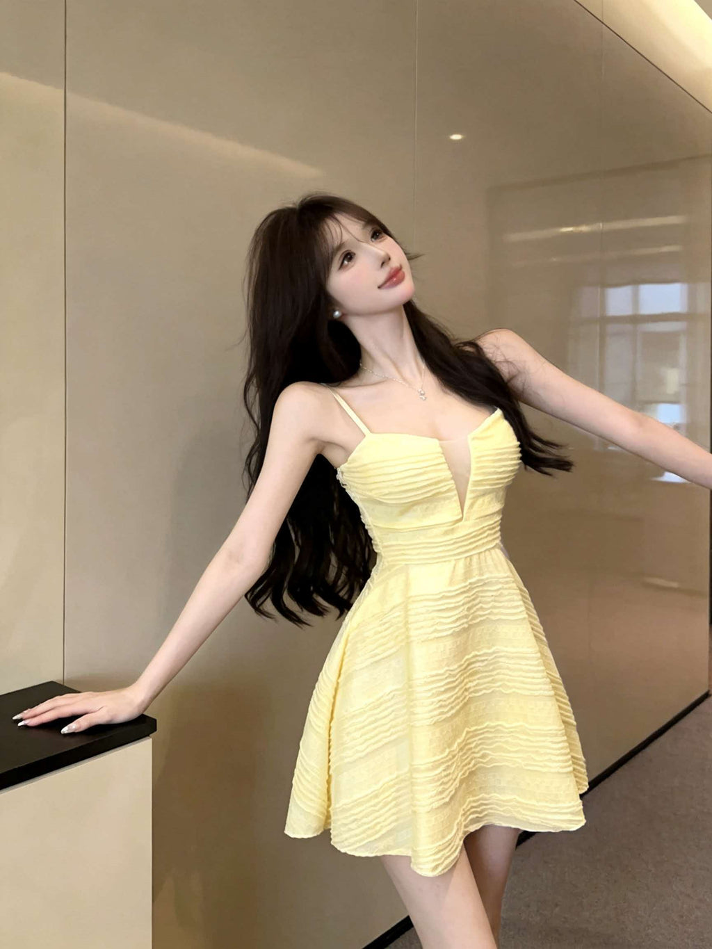 純欲性感辣妹設計感小個子裙