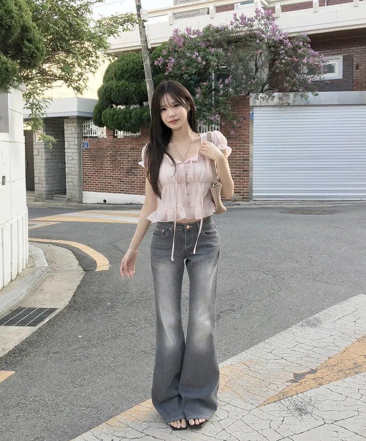 法式質感甜美襯衫
