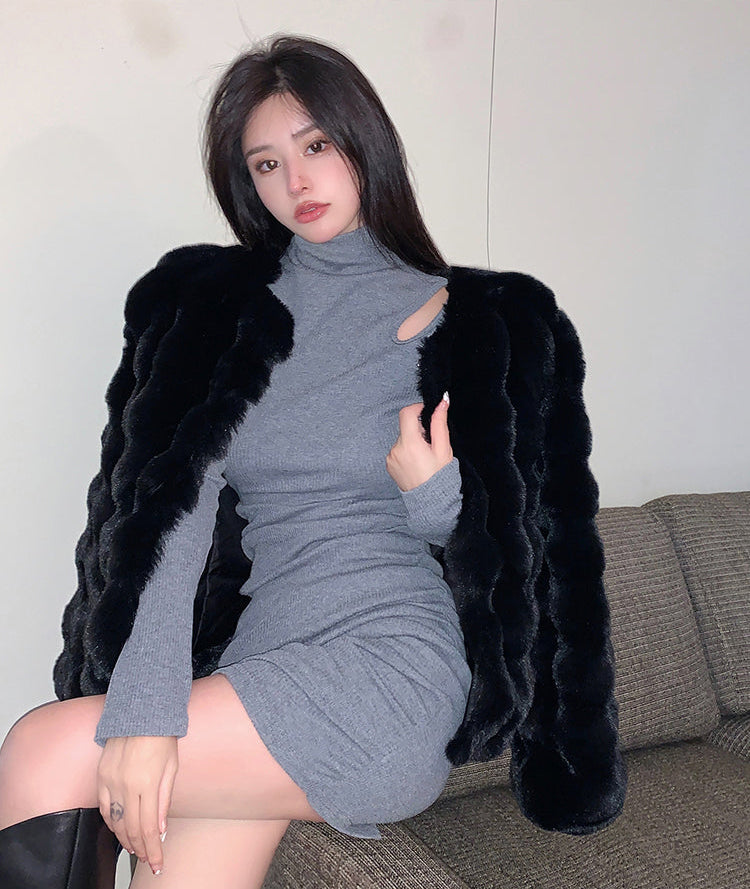 加厚高級感毛毛外套