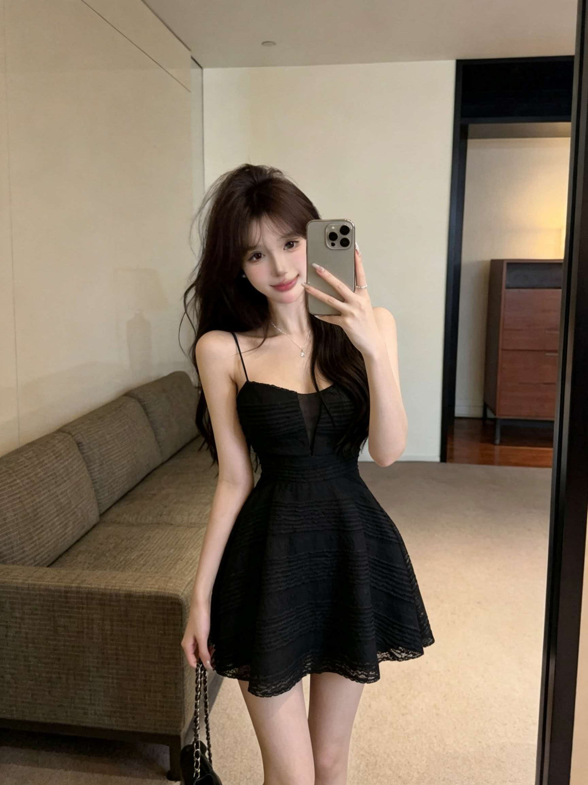 純欲性感辣妹設計感小個子裙