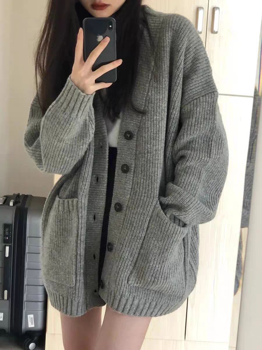 慵懶風針織外套
