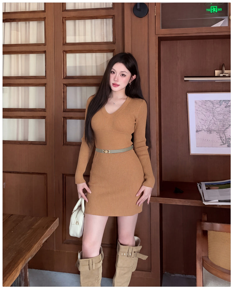 氣質修身打底包臀短裙