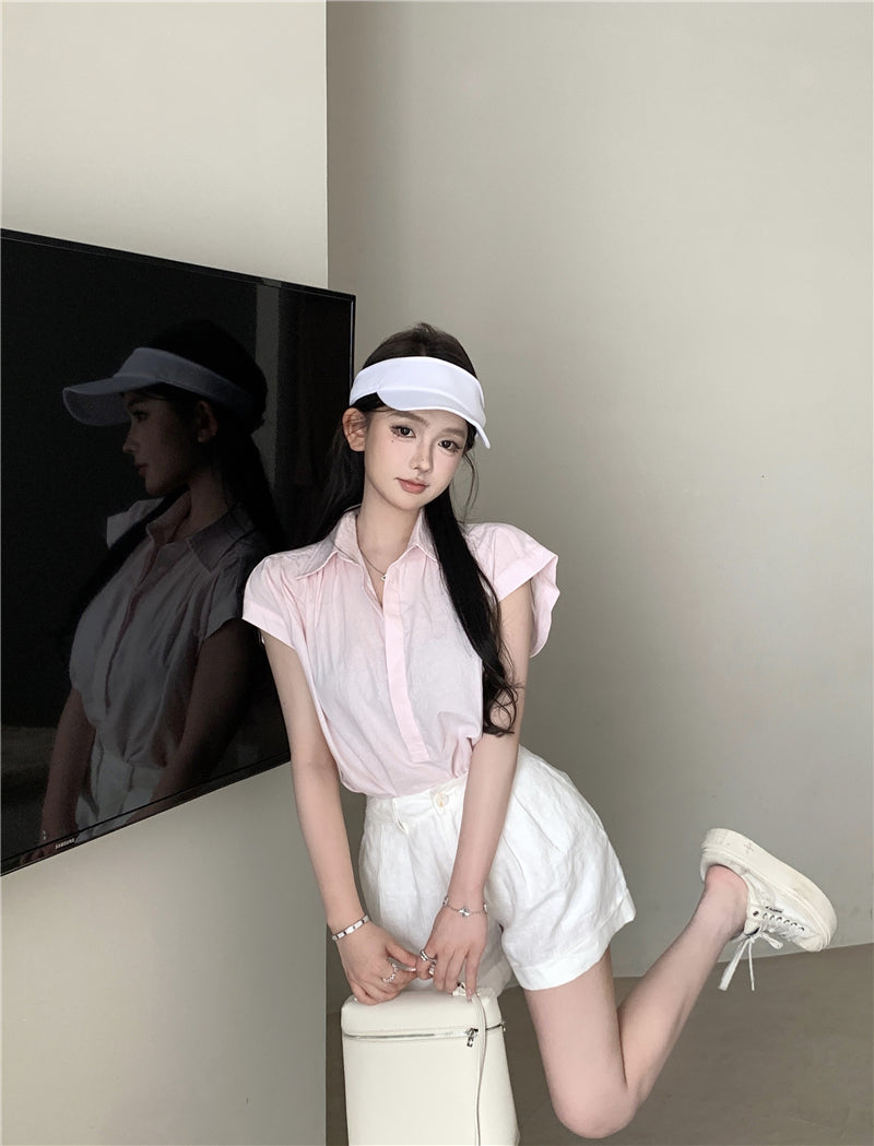 慵懶風氣質棉麻上衣