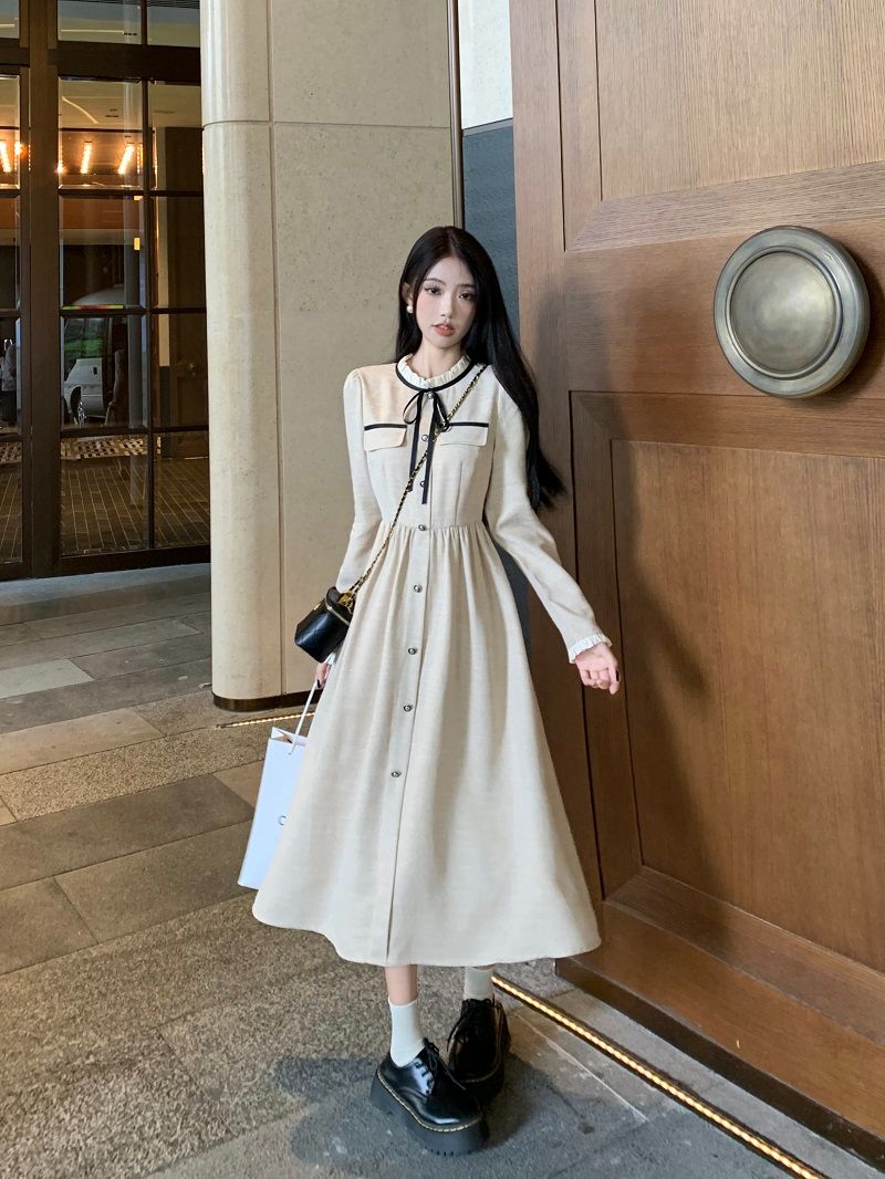名媛氣質收腰顯瘦連衣裙