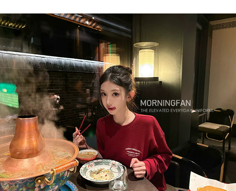 約會休閒慵懶風針織上衣