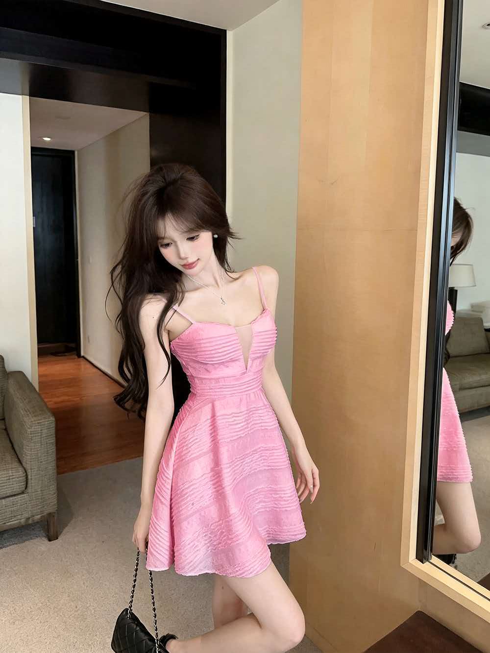 純欲性感辣妹設計感小個子裙