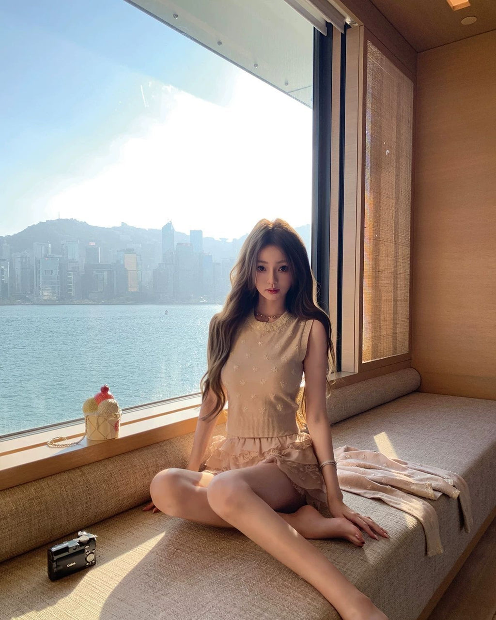 氣質少女蕾絲蓬蓬半身裙