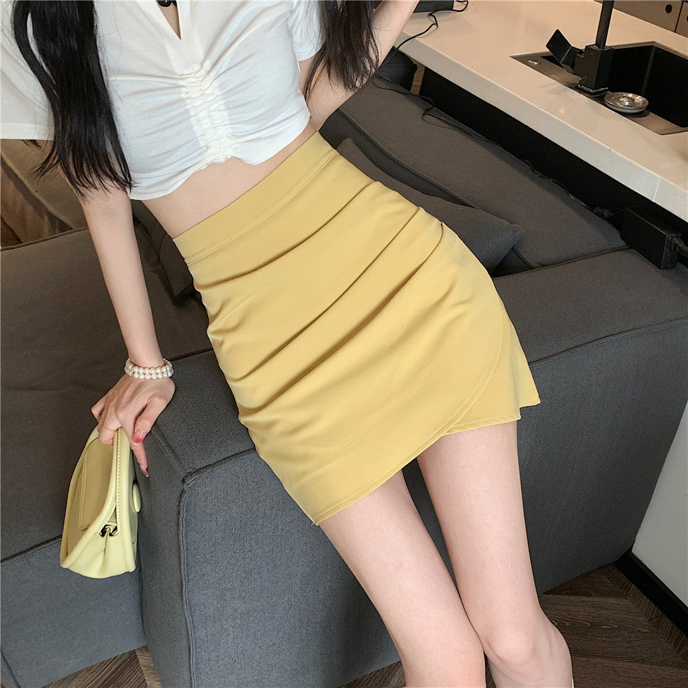 🐾新款氣質高腰性感不規則顯瘦辣妹短裙