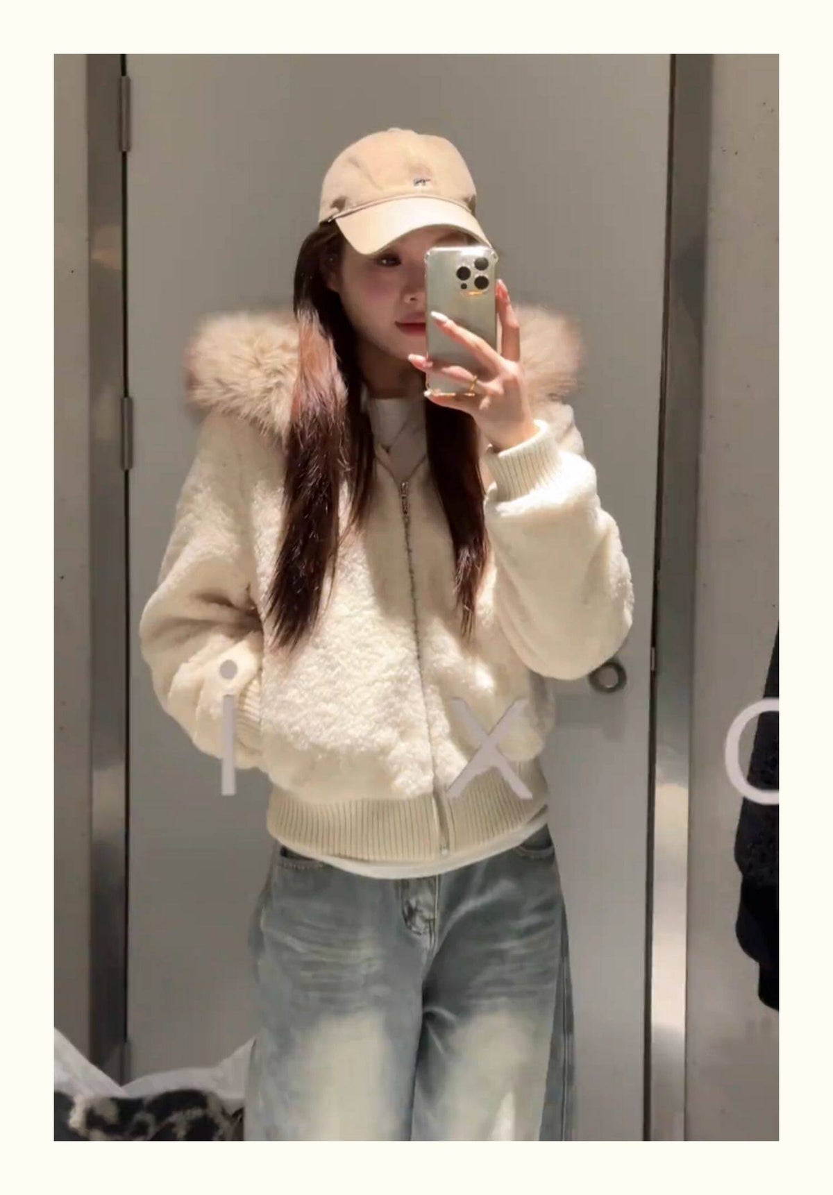 慵懶風質感絨毛外套