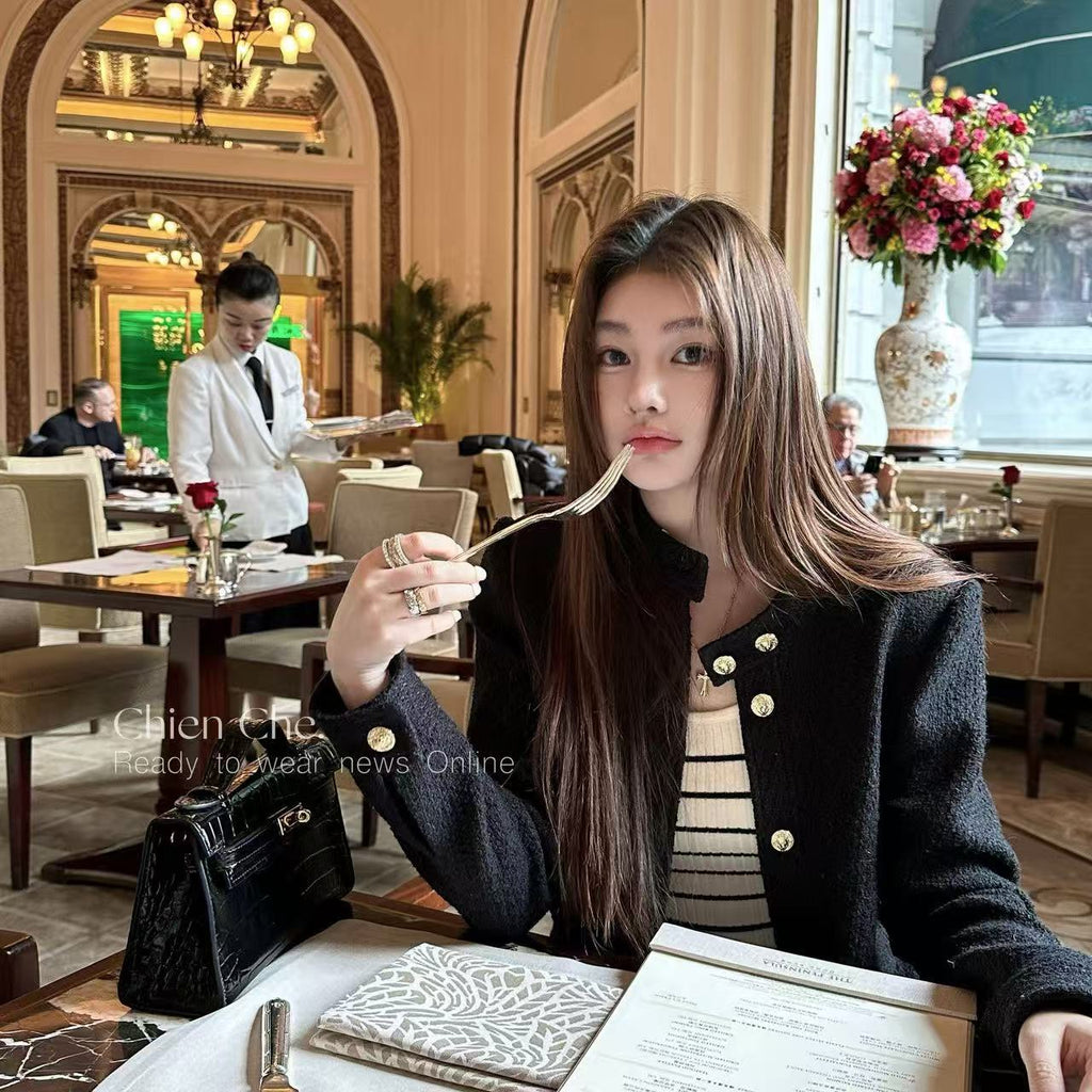 名媛法式小香風外套