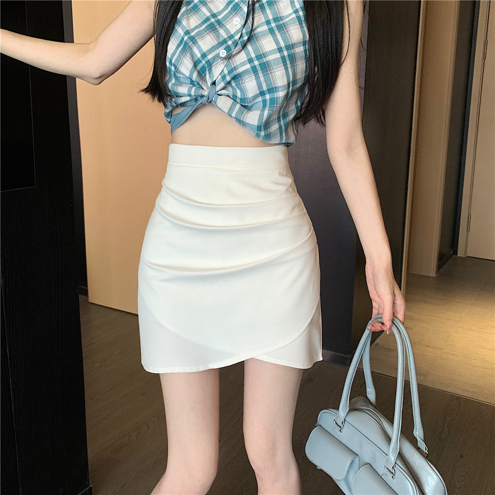 🐾新款氣質高腰性感不規則顯瘦辣妹短裙