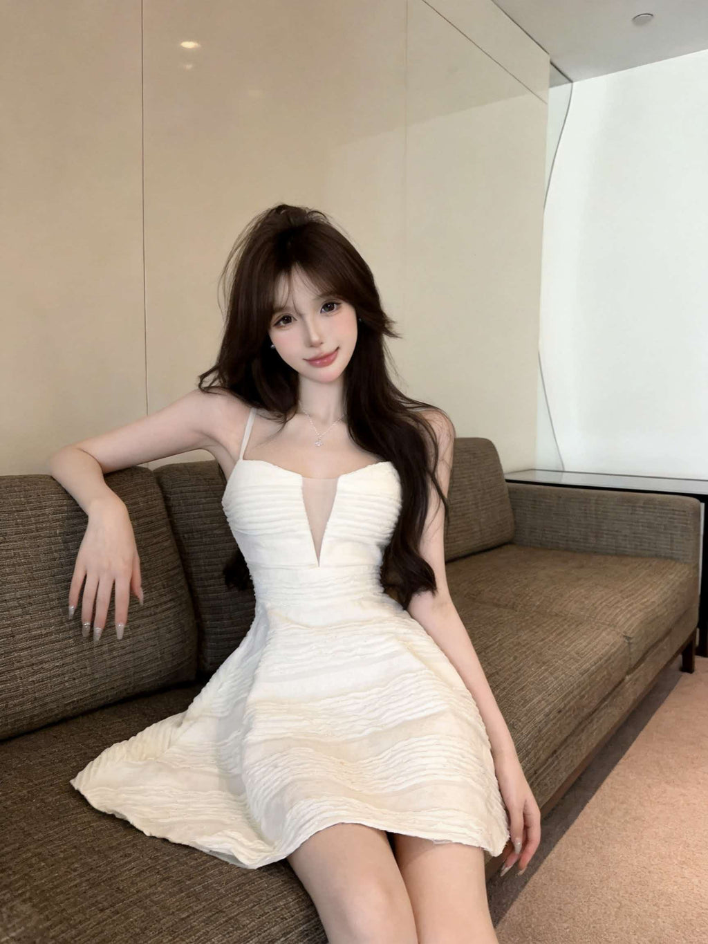 純欲性感辣妹設計感小個子裙