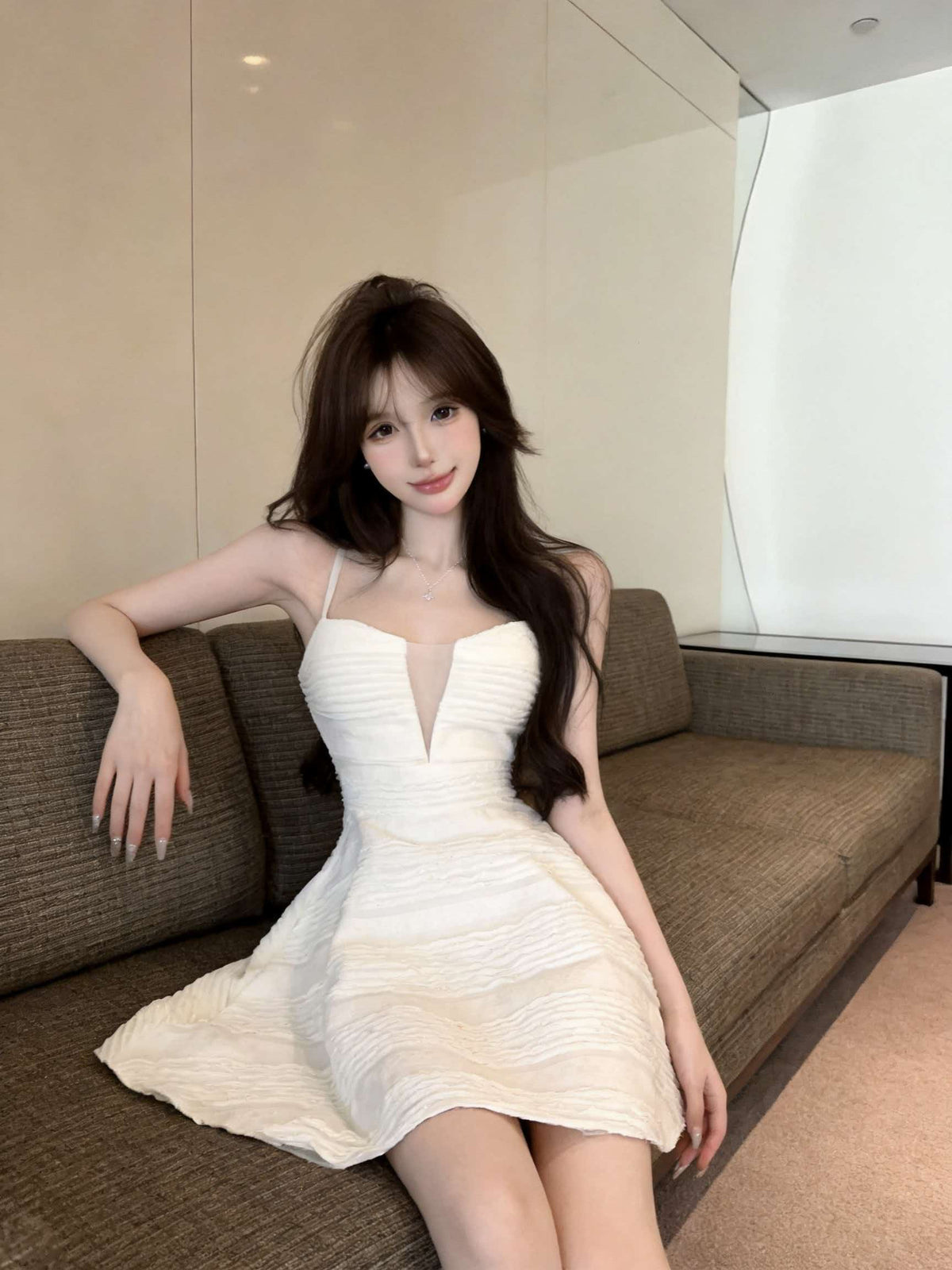 純欲性感辣妹設計感小個子裙