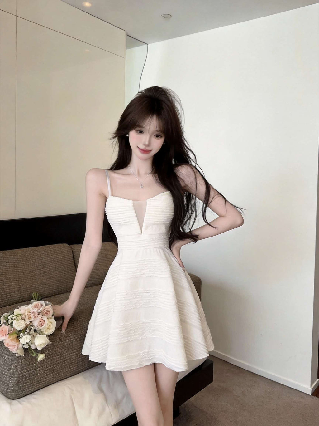 純欲性感辣妹設計感小個子裙