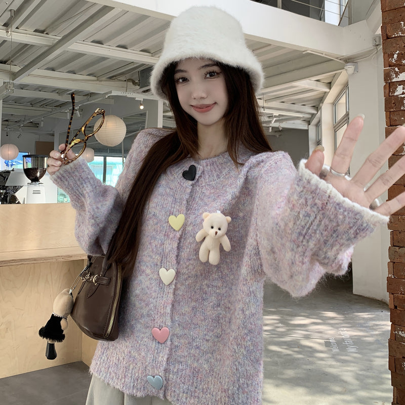 韓系可愛小熊針織毛衣