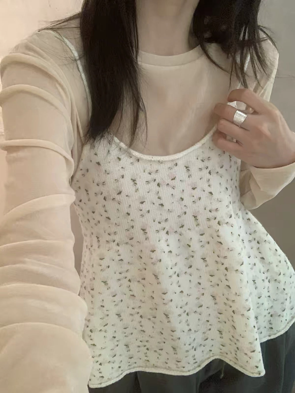 氣質簡約百搭吊帶上衣