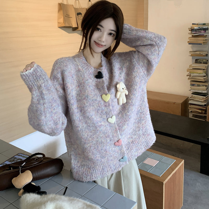 韓系可愛小熊針織毛衣