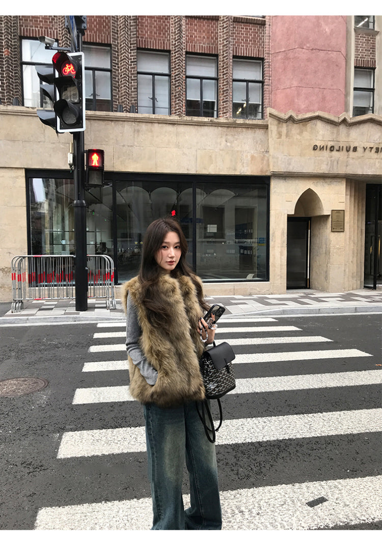 質感毛毛背心