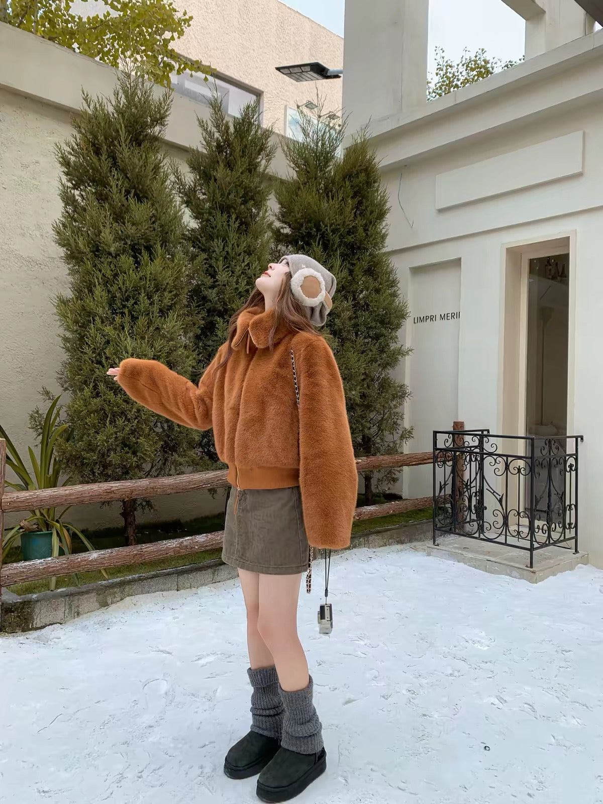 秋冬小個子高級感立領外套