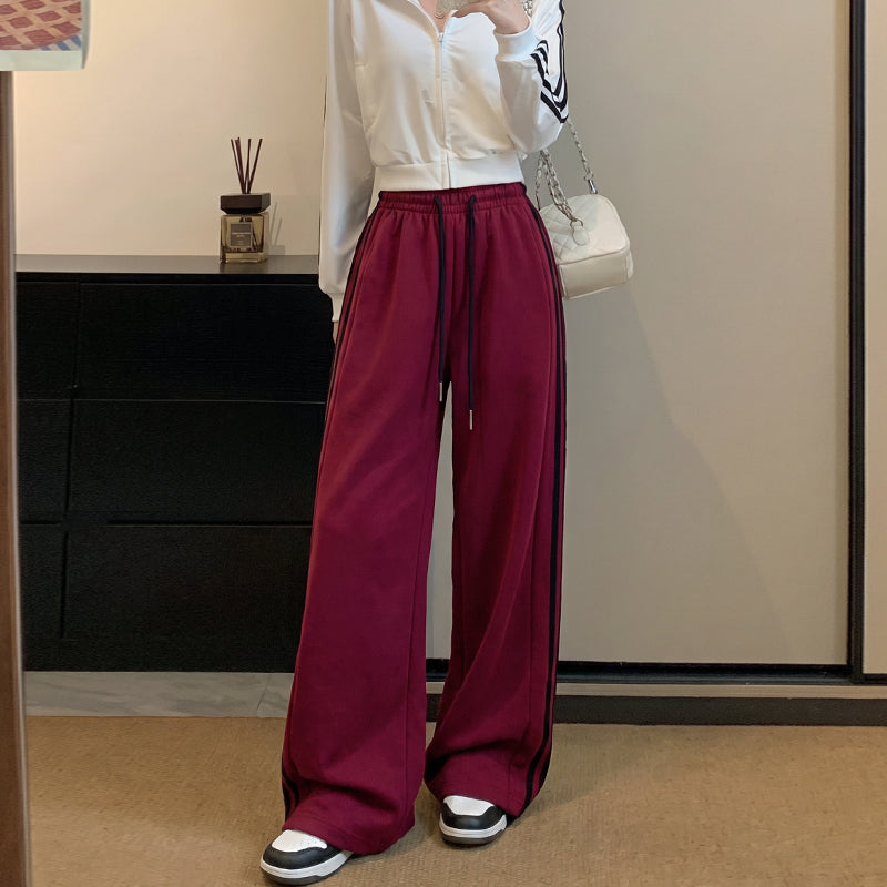 美式條紋運動褲