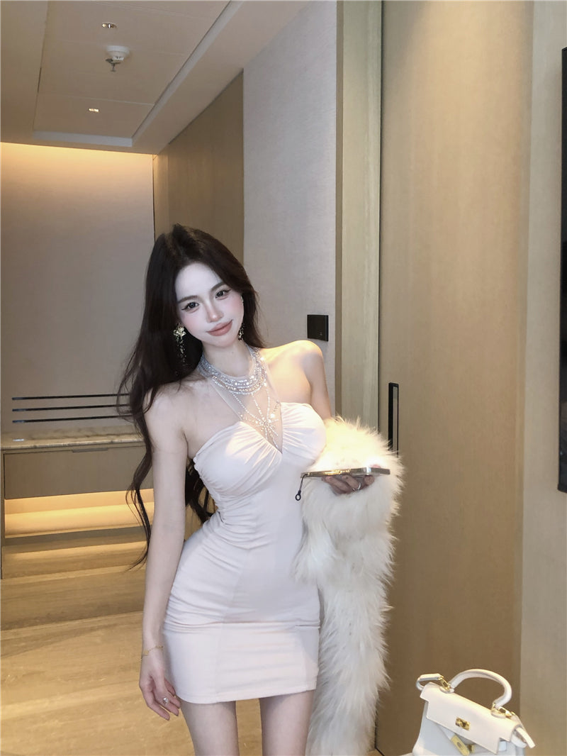 約會必備名媛高級設計感包臀裙