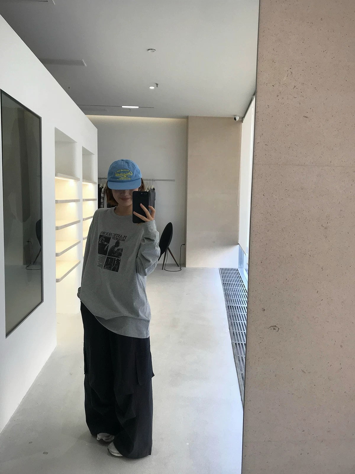 美式休閒簡約氣質印花寬鬆上衣