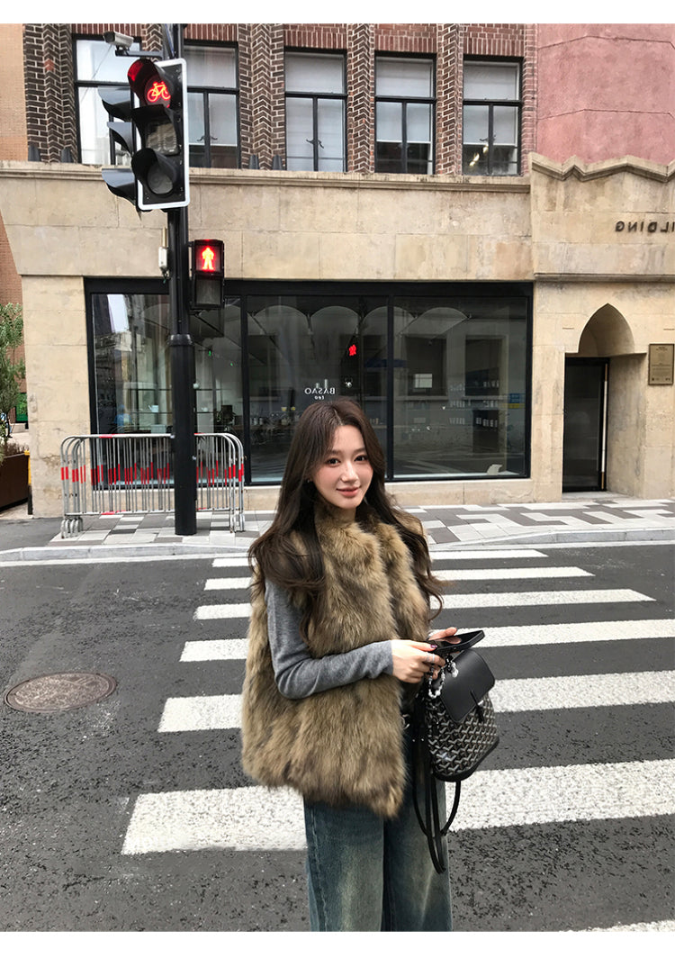 質感毛毛背心