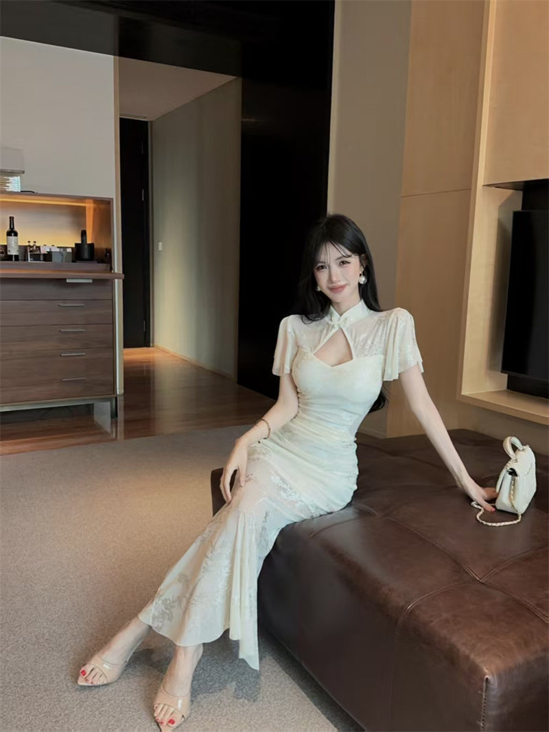 性感純欲風魚尾長裙