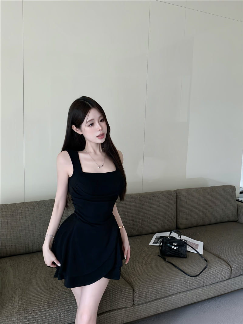日常氣質簡約修身s型不規則套裝