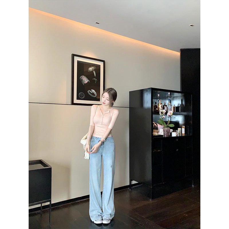 純欲風氣質修身顯瘦內搭上衣