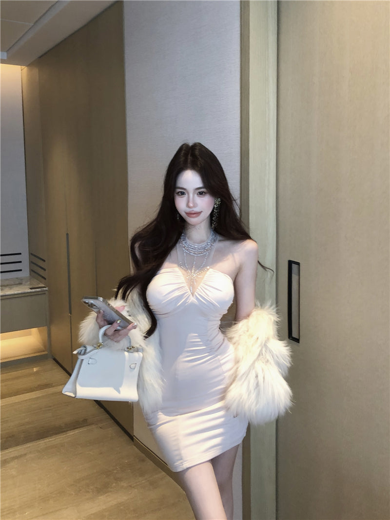 約會必備名媛高級設計感包臀裙