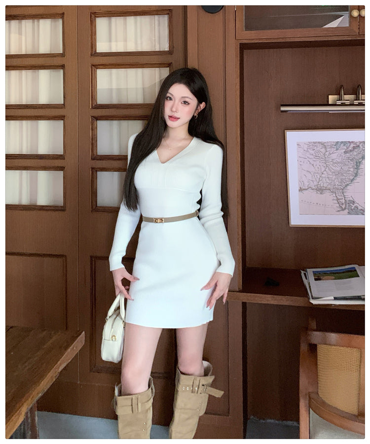 氣質修身打底包臀短裙