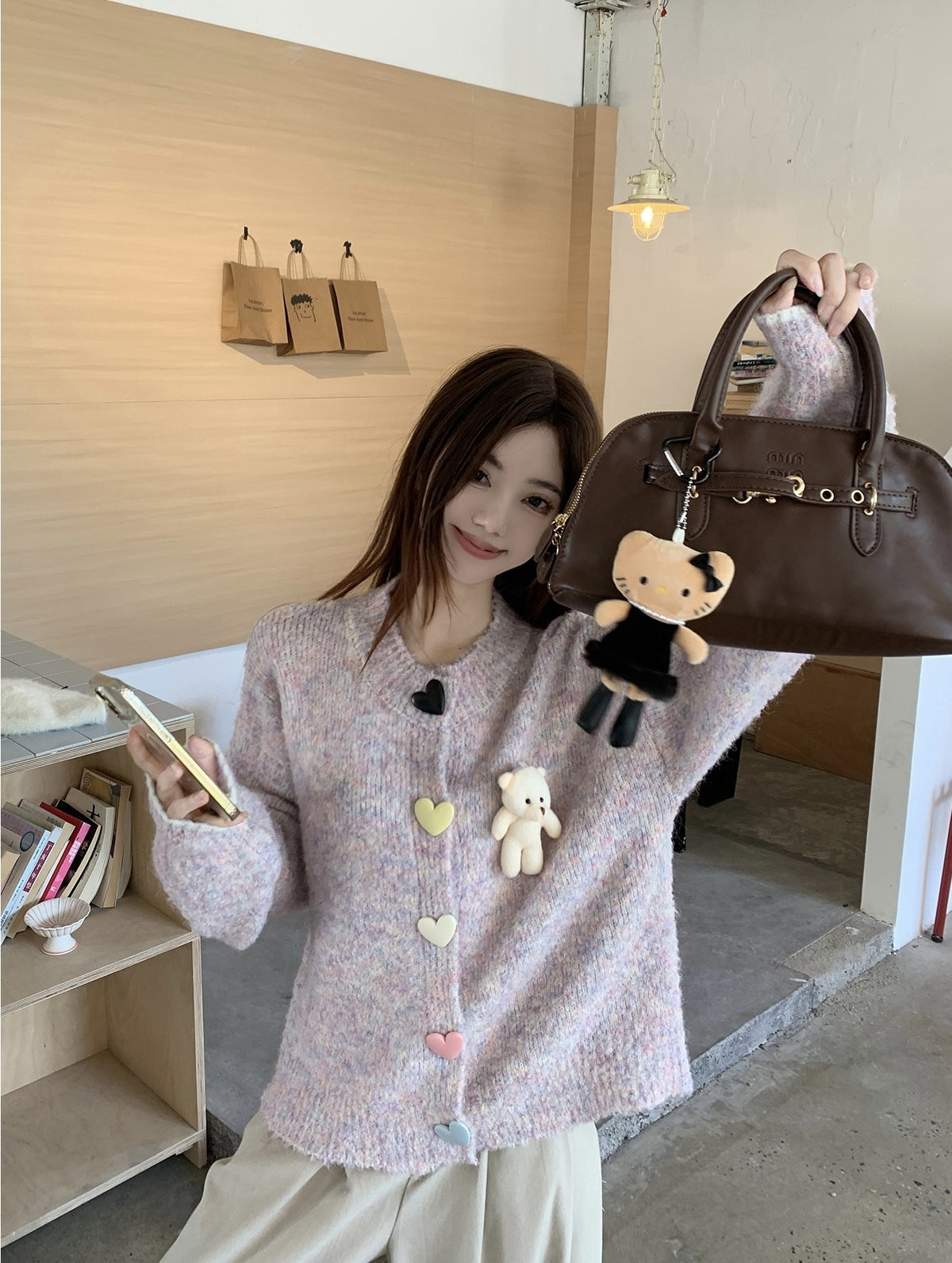 韓系可愛小熊針織毛衣