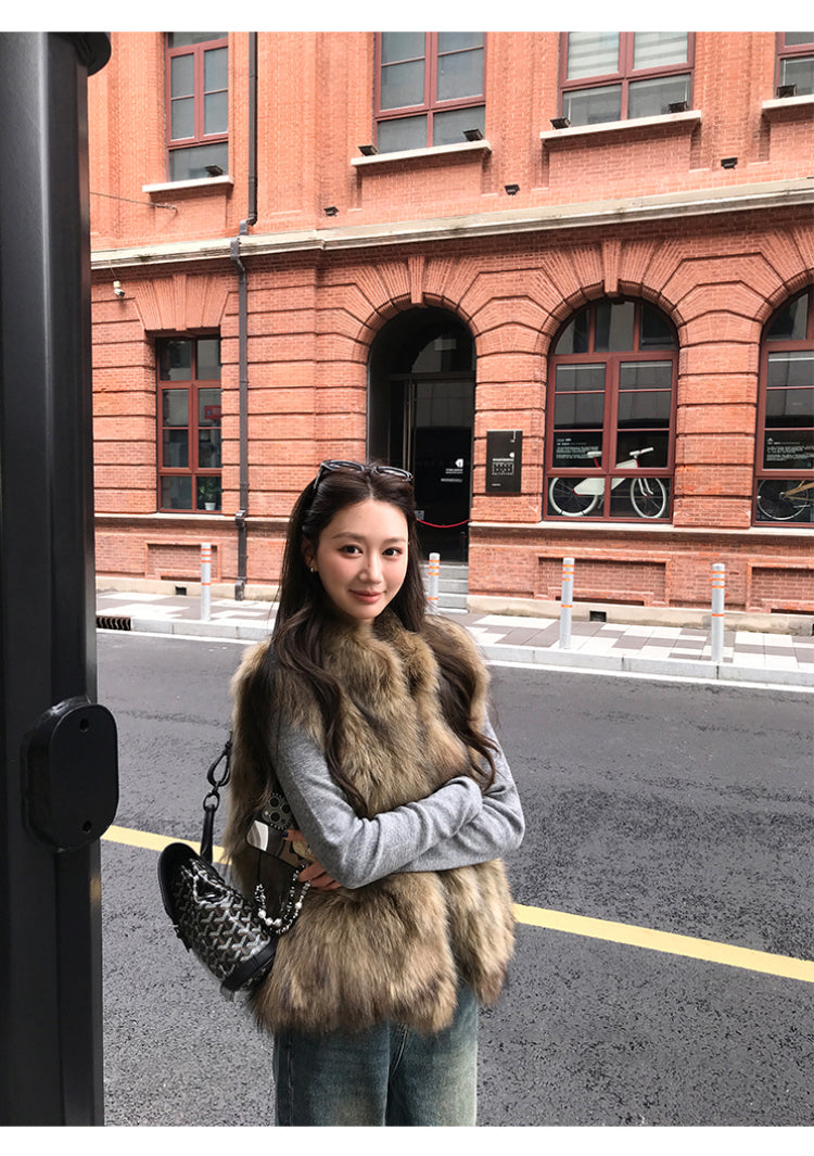 質感毛毛背心